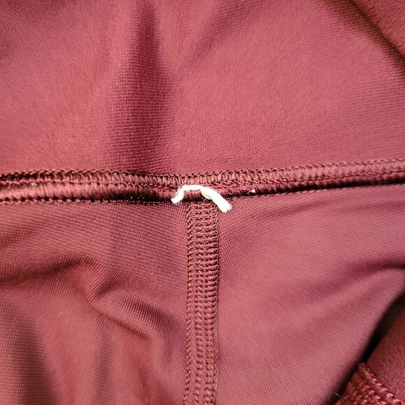 Lululemon 4 Zoned In Tight 27" Cassis Maroon Burgundy Red Reflective Compression - Picture 12 of 12